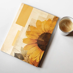 Modern A4 Size Notebook (Sun Flower 2)