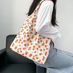 Orange Persimmon Vest Large Capacity Shoulder Bag
