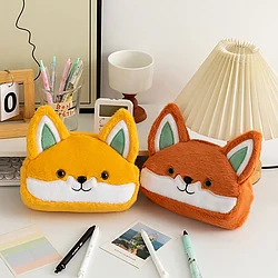 Cute Fox Plush Pencil Pouch