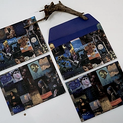 5 Pcs Classic Art Collage Envelope Set