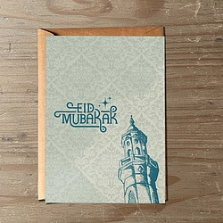 Chand Raat Tales Eid Greeting Card With Envelope