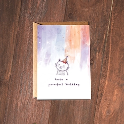 Purr fect Birthday Card With Envelope