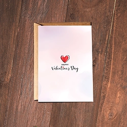 Valentine Heart Whisper Card With Envelope