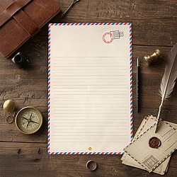 Best Wishes Lavender Card With Envelope