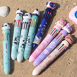 Ten Color Ballpoint Cute Multicolor Pen