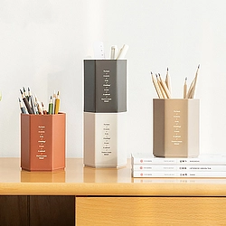 Hexagonal Plasic Pen Holder