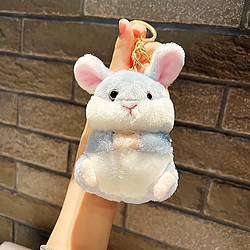 Plush Hamster Blue Rabbit Pendant