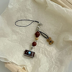 Retro Camera Bear Lanyard Style Pendant