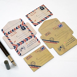 5 Pcs Classic Art Collage Envelope Set