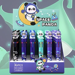 Space Panda Series Ten Color Ballpoint Cute Multicolor Pen