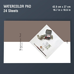 Large Handmade Cotton Paper Watercolor Drawing Pad