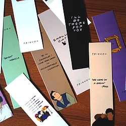 Friends Tv Series Style Paper Bookmark Page Marker Set