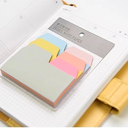 6 Color Index Solid Color Sticky Notes