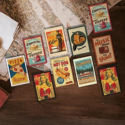 Retro Poster Style Matchbox Mini Memo Pad