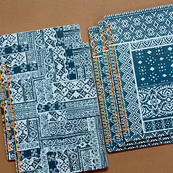 Azure Weave B5 Handmade Notebook