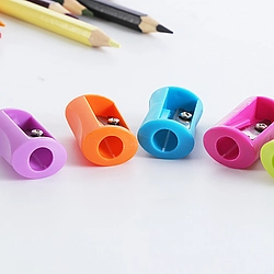 2 Pcs Mini Plastic Pencil Sharpener