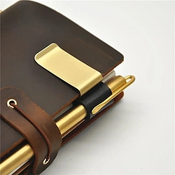 Metal Pen Holder Paper Clip for Notebook 