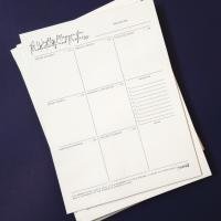 Weekly Planner Paper Pad