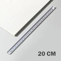 20 CM Transparent Three Dimensional Functional Ruler Student Stationery Supplies