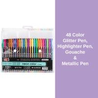 48 Color Neon Marker Set Highlighter Pen